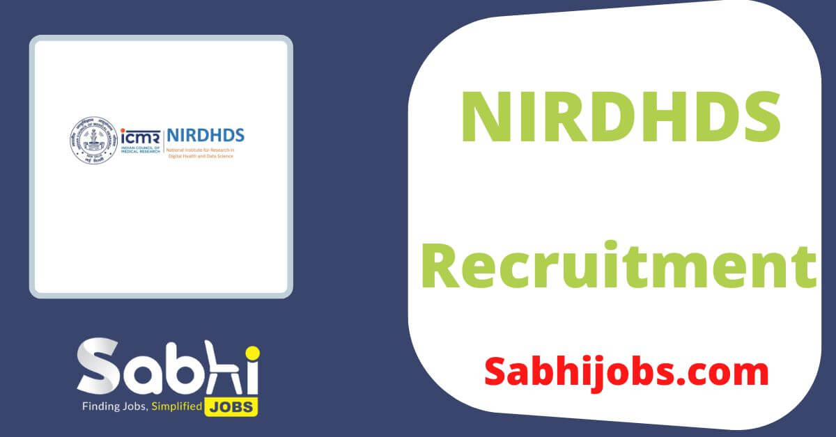 NIRDHDS recruitment